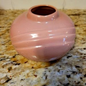 Vintage Light Mauve pottery vase Bohemian deco